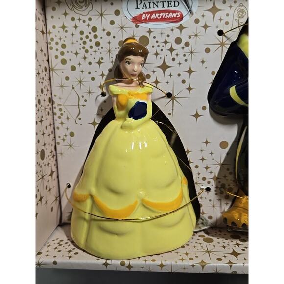 NEW Hand Painted Beauty and The Beast Salt and Pepper Shakers Set-Disney - Picture 3 of 9